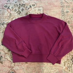 Lululemon Ribbed Softstreme Perfectly Oversized Cropped Crew